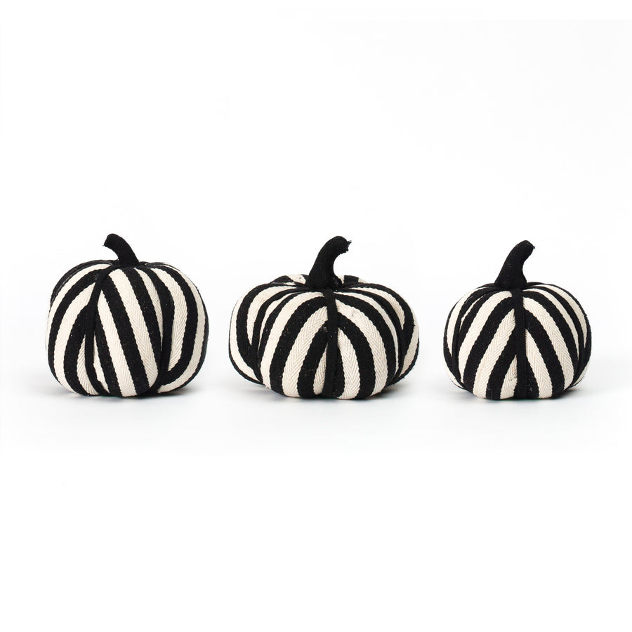 Trio of Striped Pumpkins, Set/3