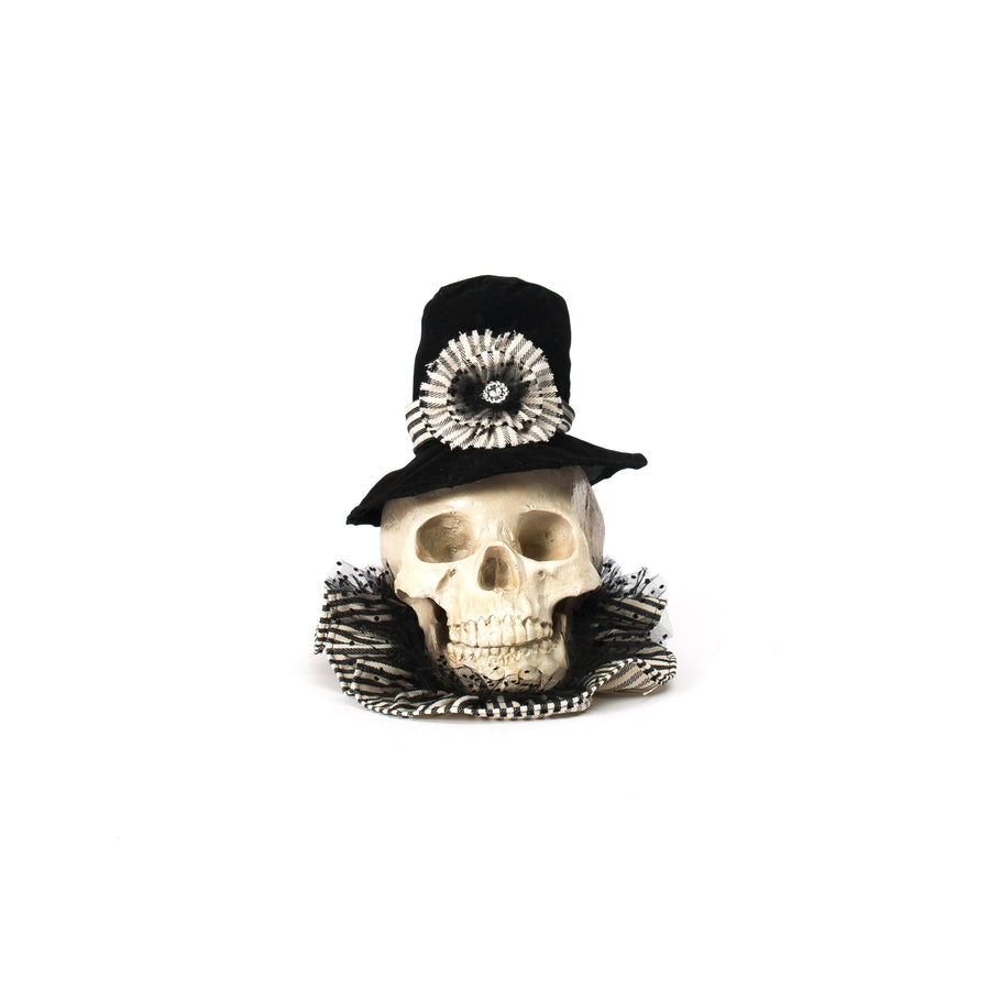 Velvet Hat Skull Head