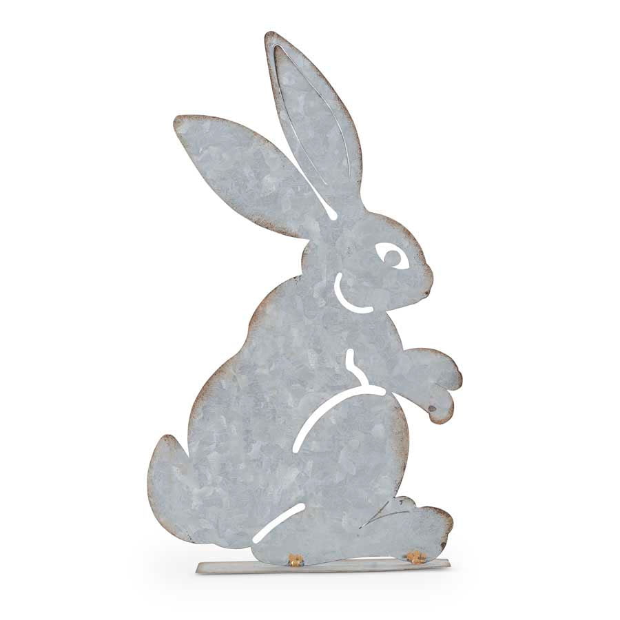 Standing Tin Tabletop Bunny