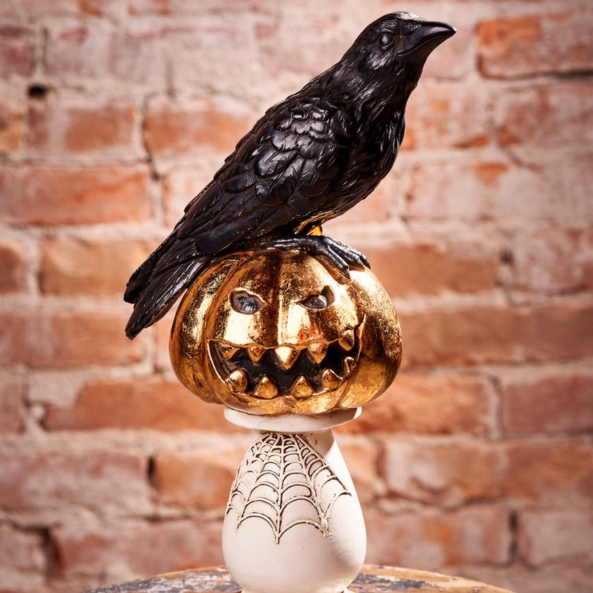 Crow on Pedestal