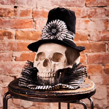 Velvet Hat Skull Head