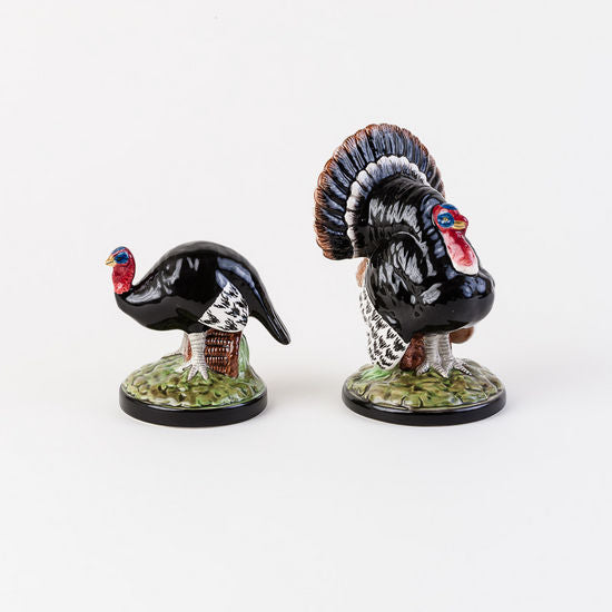 Ceramic Black Turkey Duo, Set/2