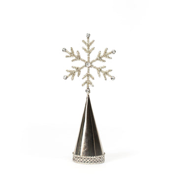 Beaded Snowflake Topper, Small