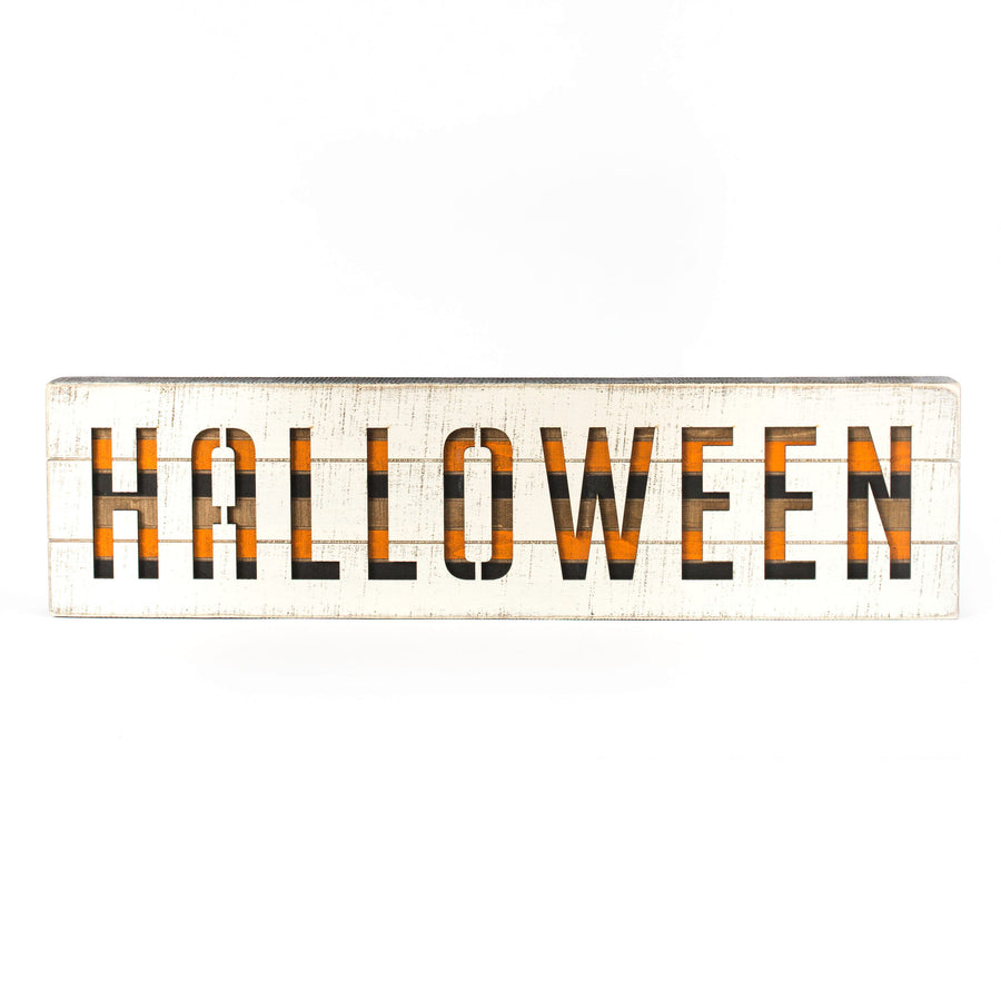 Striped Halloween Sign